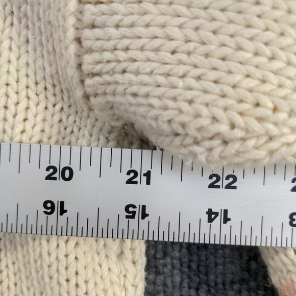 Chaus Women's Rose Pullover Knit Sweater Cream Medium Floral Crew Neck - Picture 12 of 12